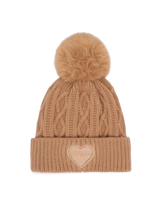Guess Czapka J6BZ40 Z1523 Brązowy jasny