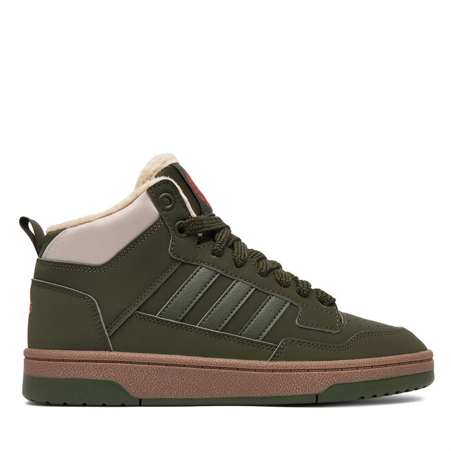 Sneakersy adidas Rapid Court Mid Winterized Shoes KI6325 Zielony