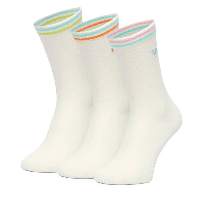 Skarpety długie Roxy CEO_BR_ROXY_2032_W_AW26 (3 PACK) Biały