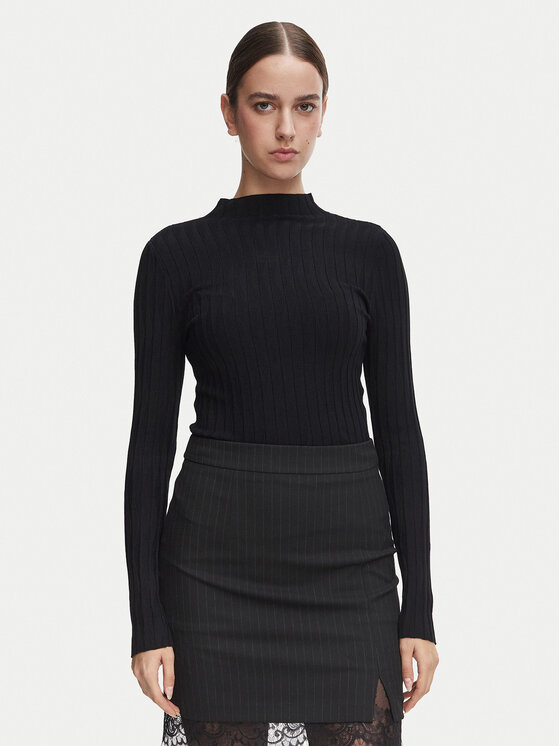 Morgan Bluzka 252-MROYA Czarny Slim Fit