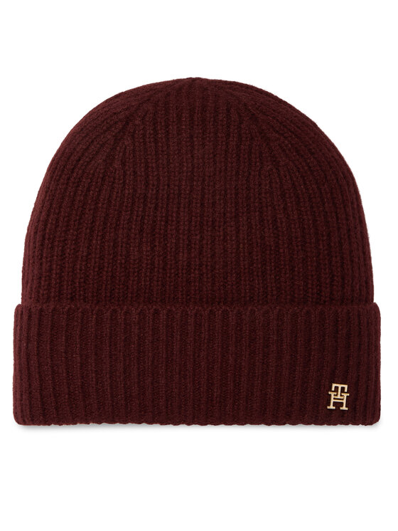 Tommy Hilfiger Czapka AW0AW19098 Bordowy