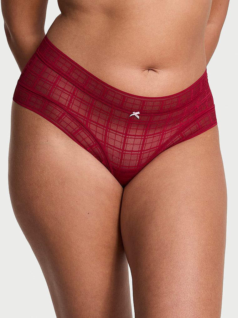 Lacie Majtki z motywem kratki Plaid Lace Cheeky