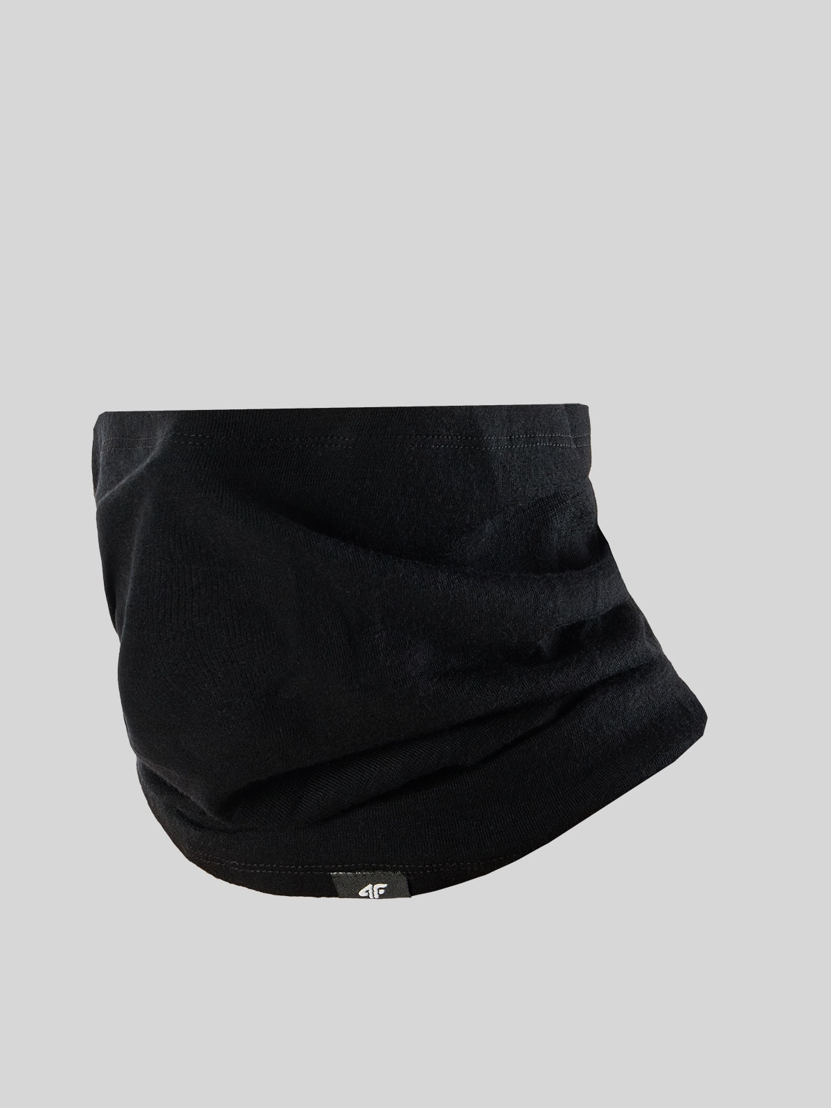 4F Bandana z wełny merino uniseks - czarna Uniwersalny