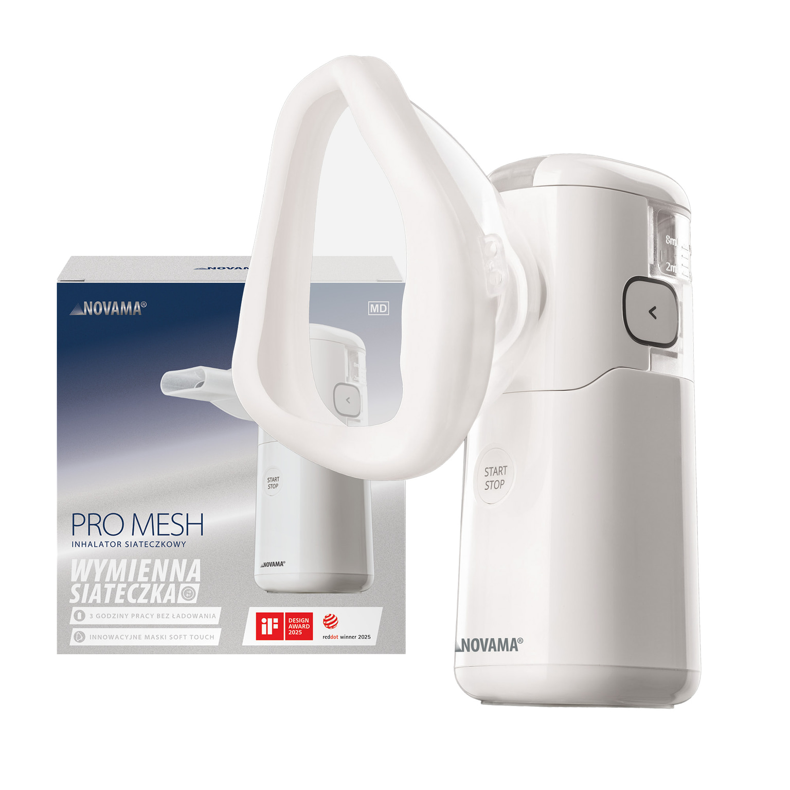 Novama Pro Mesh, inhalator siateczkowy
