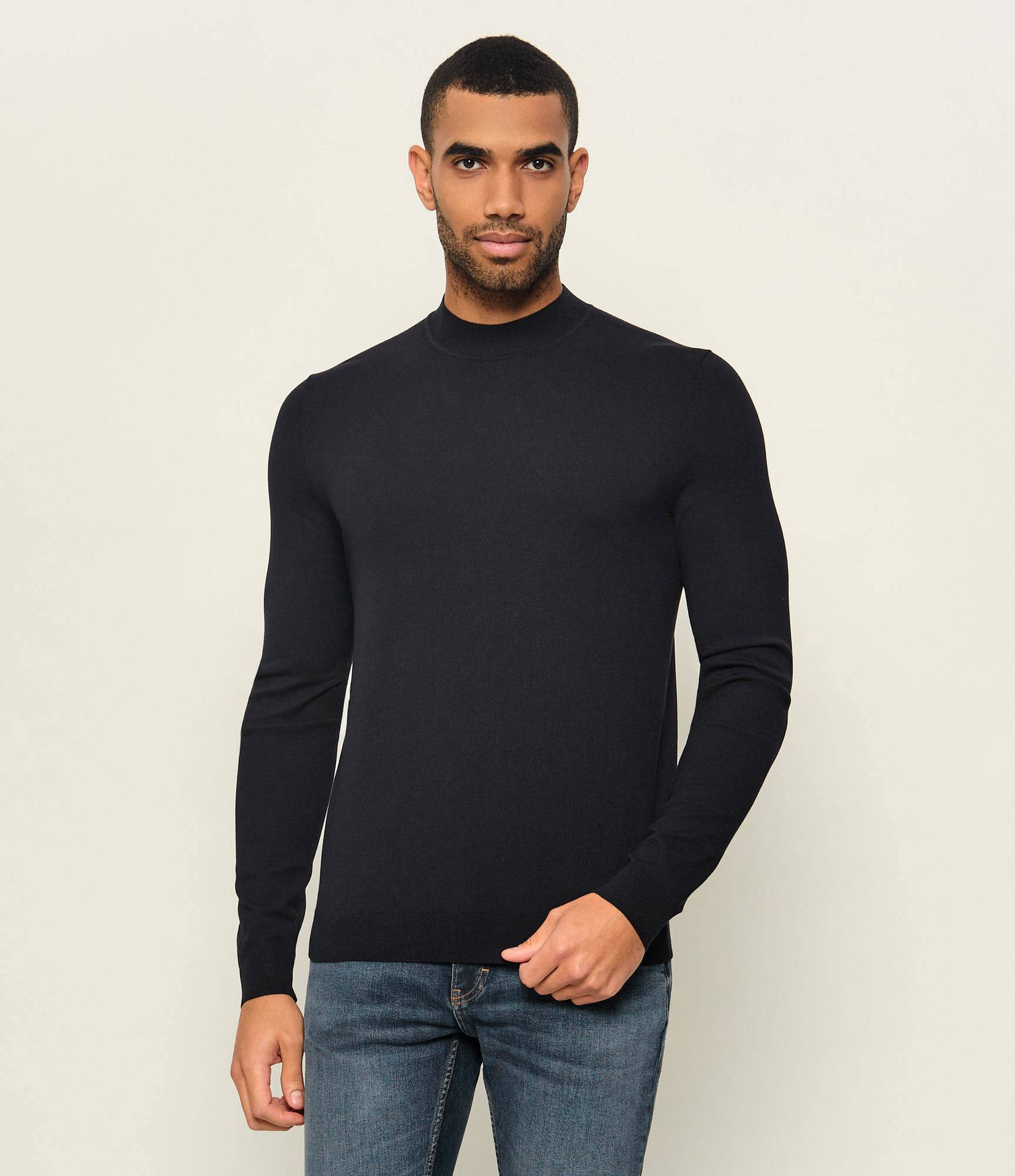 HUGO Półgolf San Marc-CV Slim Fit
