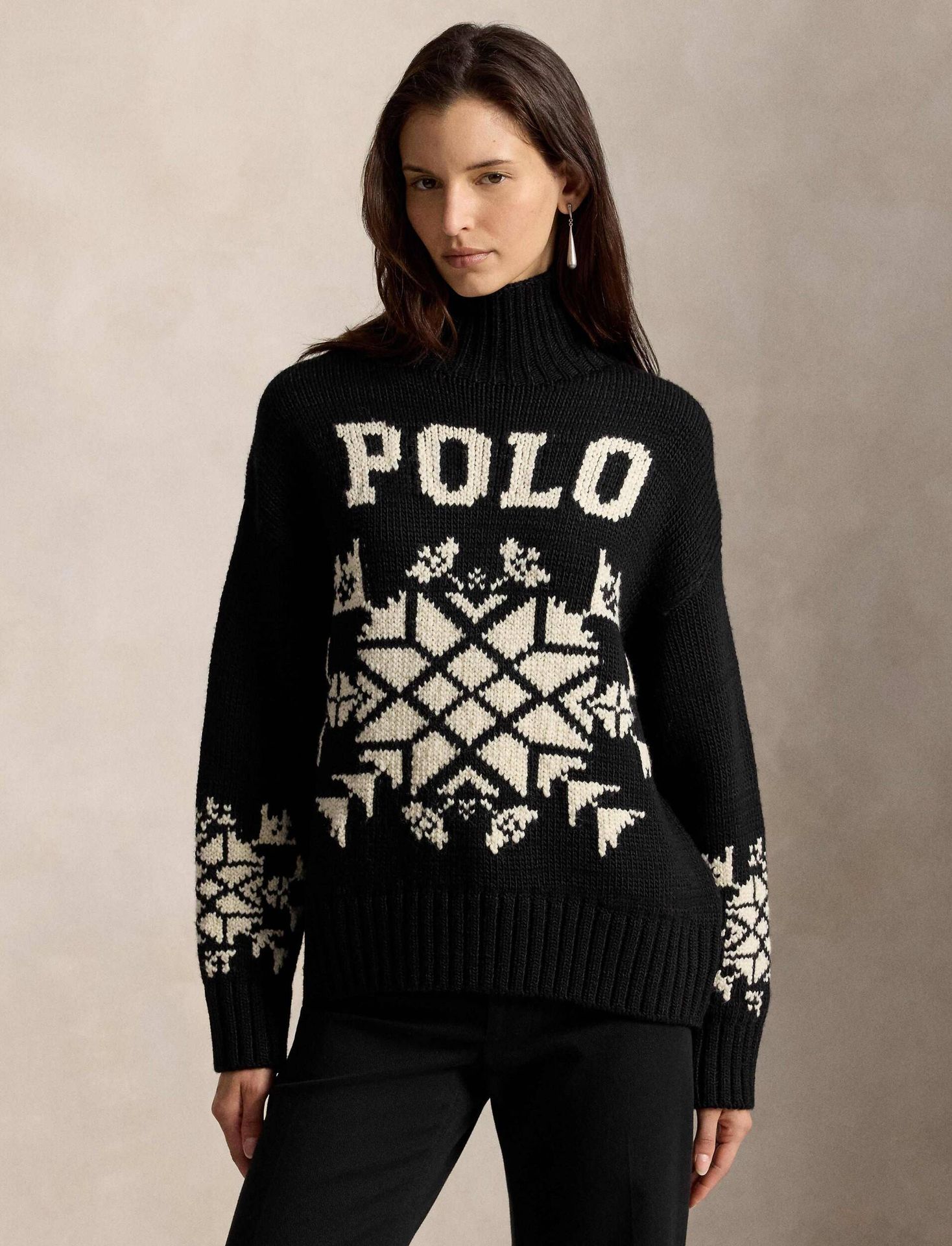 POLO RALPH LAUREN Wełniany półgolf Relaxed fit