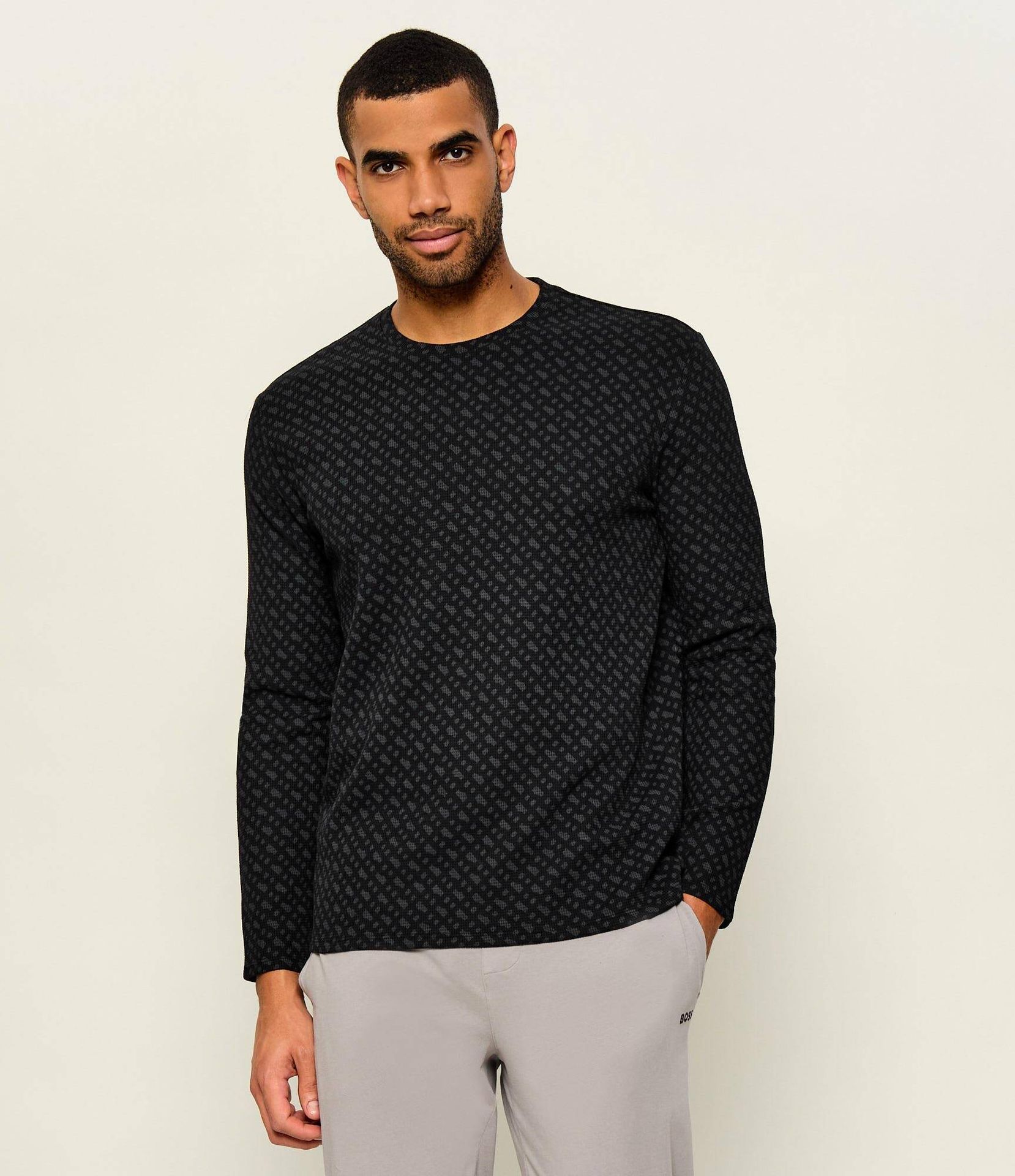 BOSS BLACK Góra od piżamy Aop Slim Fit