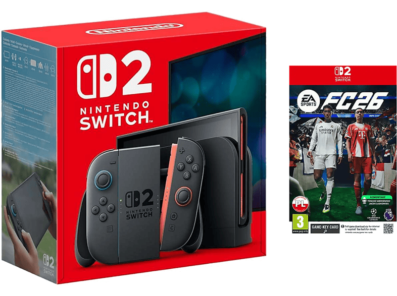 NINTENDO Switch 2 Czarny + EA Sports FC 26