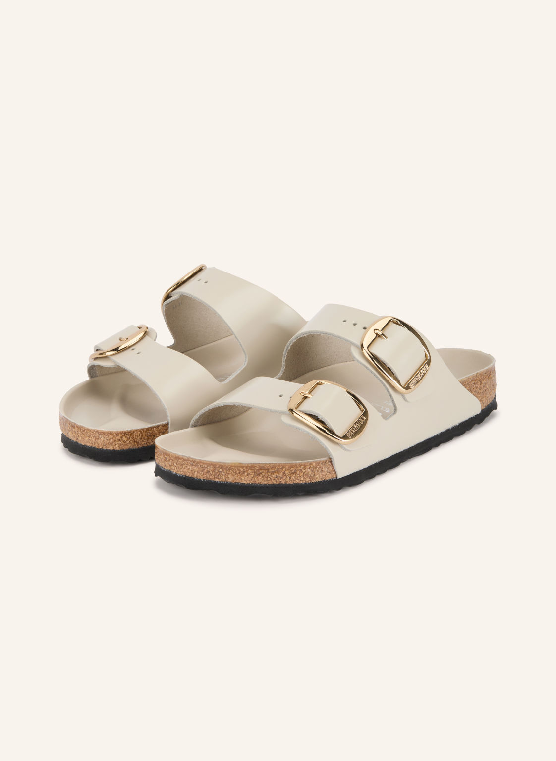 Birkenstock Klapki Arizona Big Buckle weiss