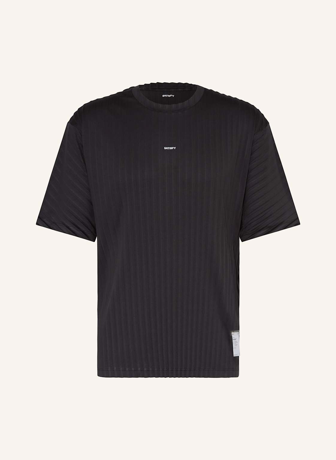 Satisfy Koszulka Do Biegania Auralite™ Pleated schwarz