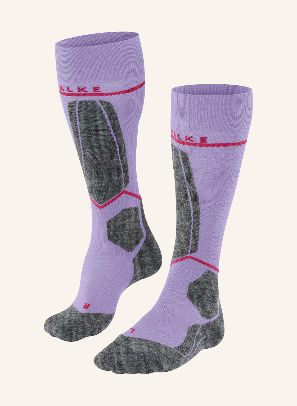 Falke Skarpety Narciarskie sk4 Compression Light Z Wełną Merynosową lila