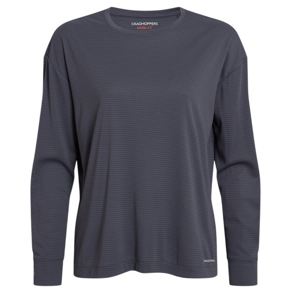 Koszulka damska Craghoppers NosiLife SolarShield+ Long Sleeved T-Shirt Rozmiar: S / Kolor: ciemnoszary
