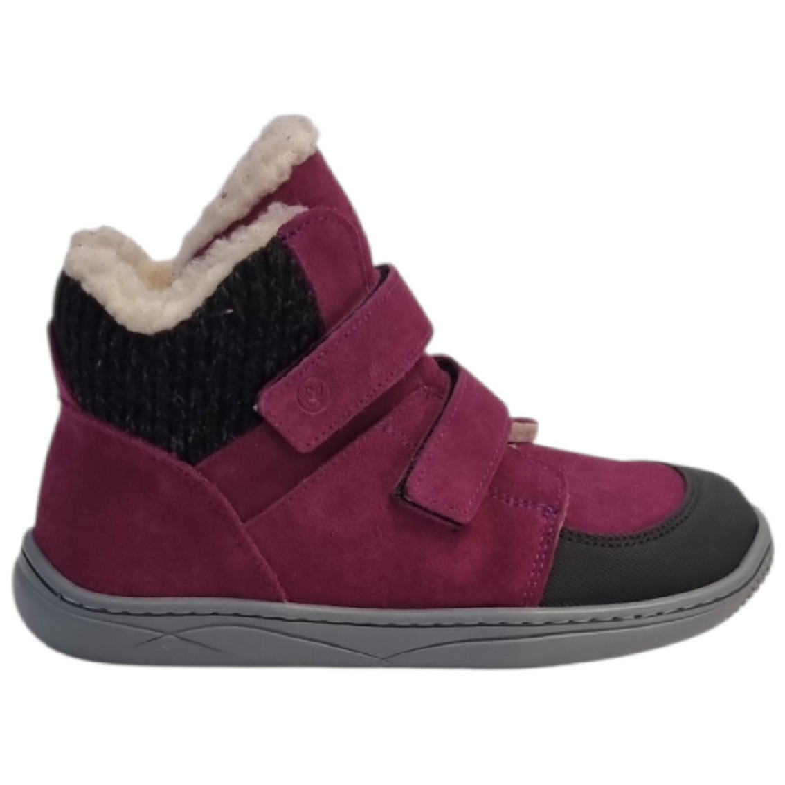 Buty barefoot dziecięce beBare 3555TY Bordeaux Rozmiar butów (UE): 32 / Kolor: różowy/fioletowy