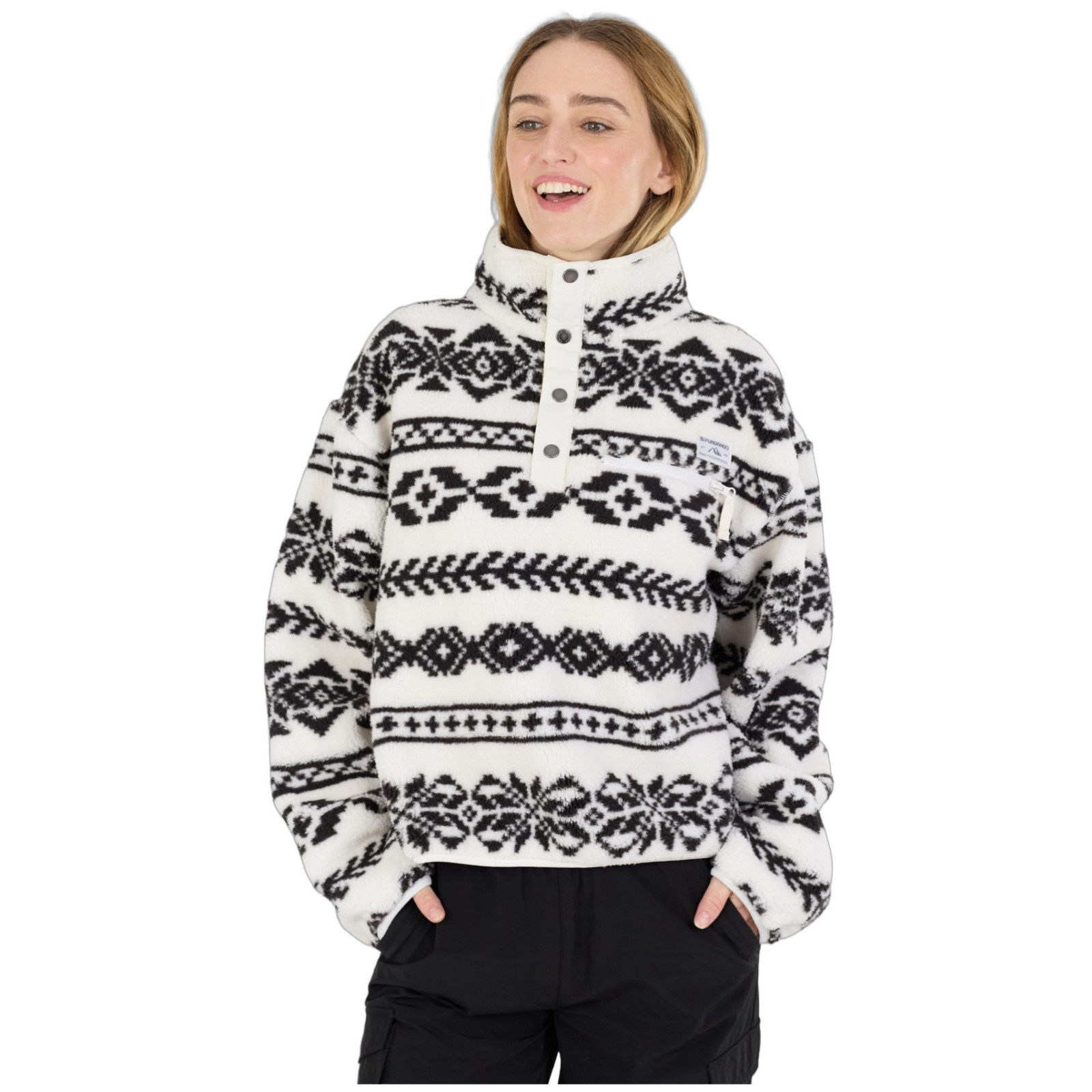 Bluza damska Fundango Pacha Fleece Jacket Rozmiar: S / Kolor: różowy/fioletowy