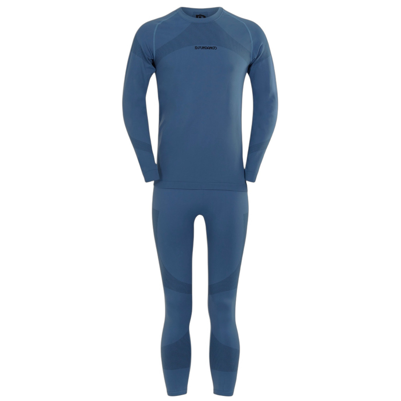 Męska bielizna termoaktywna Fundango Seamless Baselayer Set Rozmiar: L-XL / Kolor: ciemnoniebieski