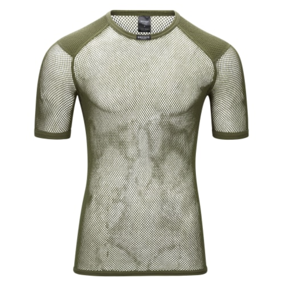 Koszulka męska Brynje of Norway Tactical Wool Thermo T-Shirt w/inlay Rozmiar: L / Kolor: zielony