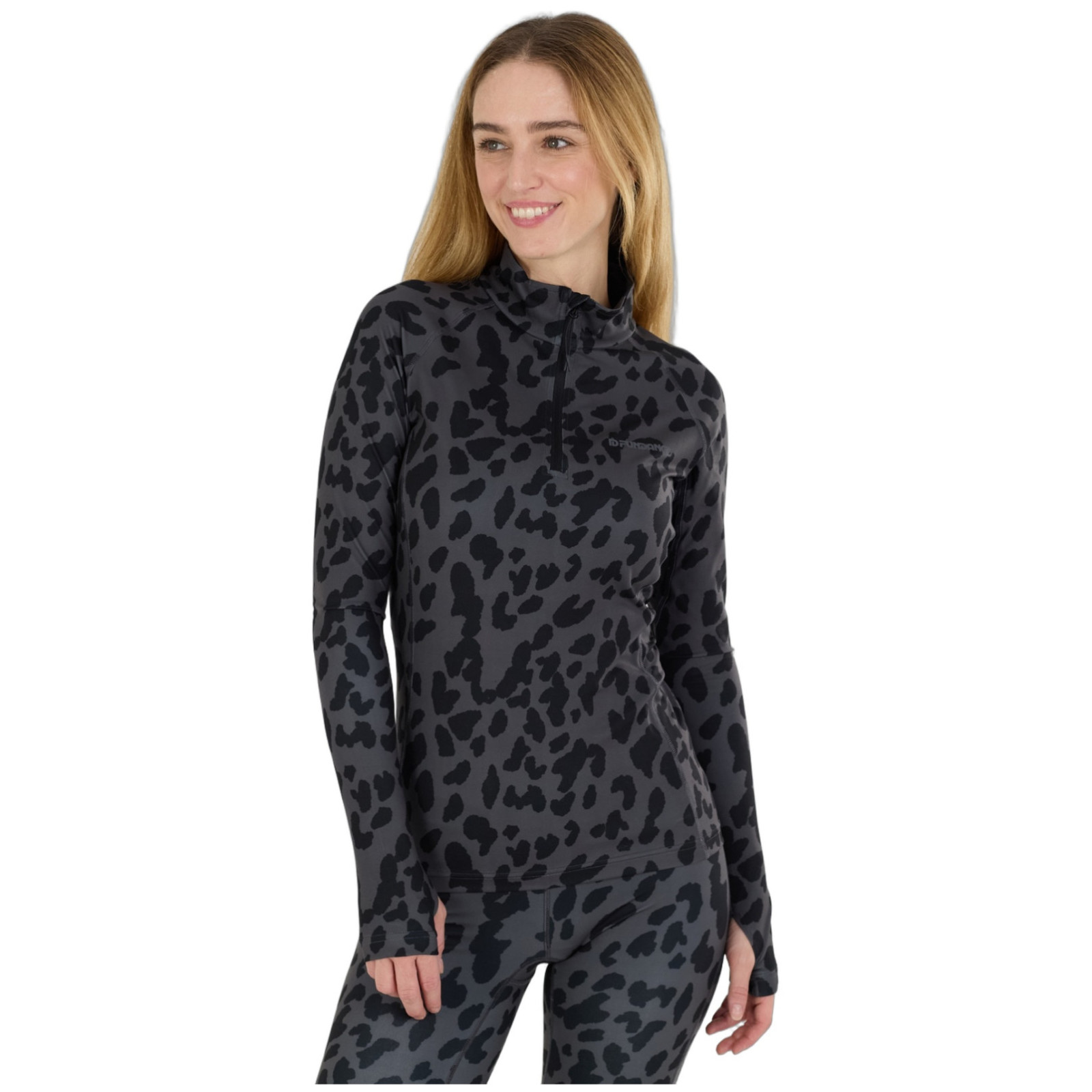 Damska koszulka Fundango Yade II Baselayer Top Rozmiar: S / Kolor: czarny/szary