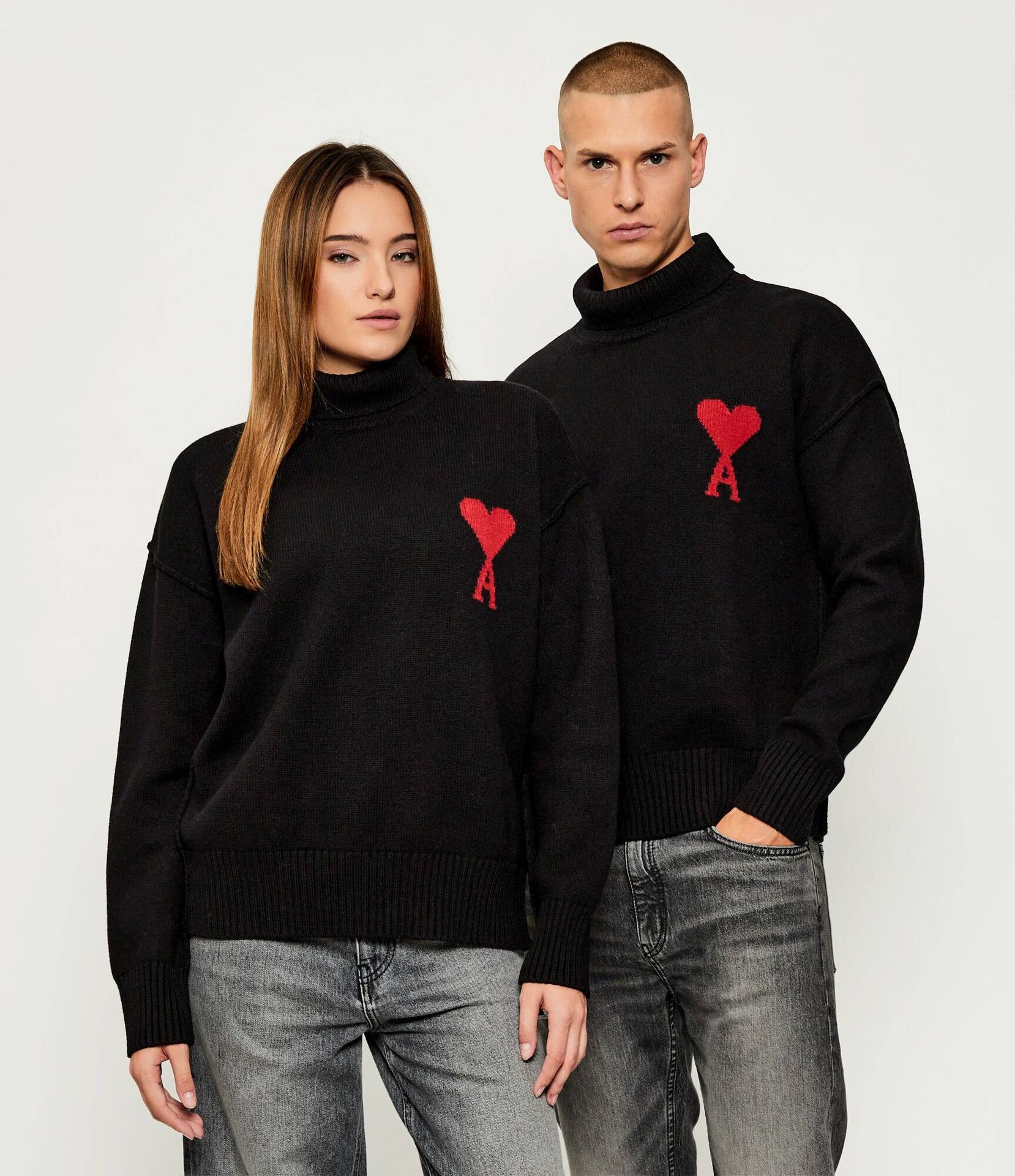AMI Paris Wełniany golf Relaxed fit