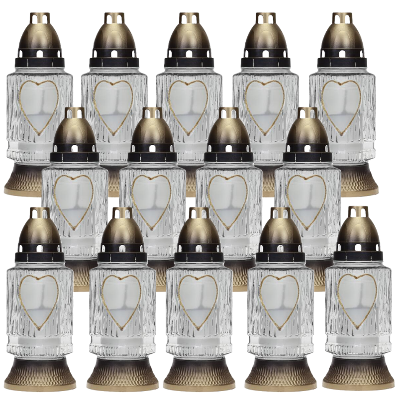 LUKS Znicz nagrobkowy 402B 21cm - 14szt