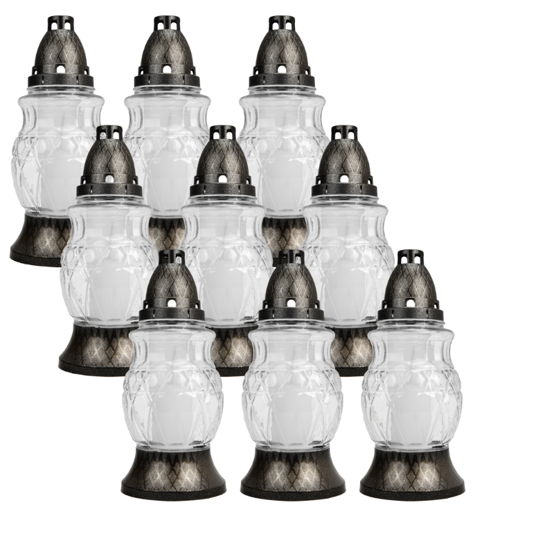 LUKS Znicz nagrobkowy 541BT 26cm - 9szt