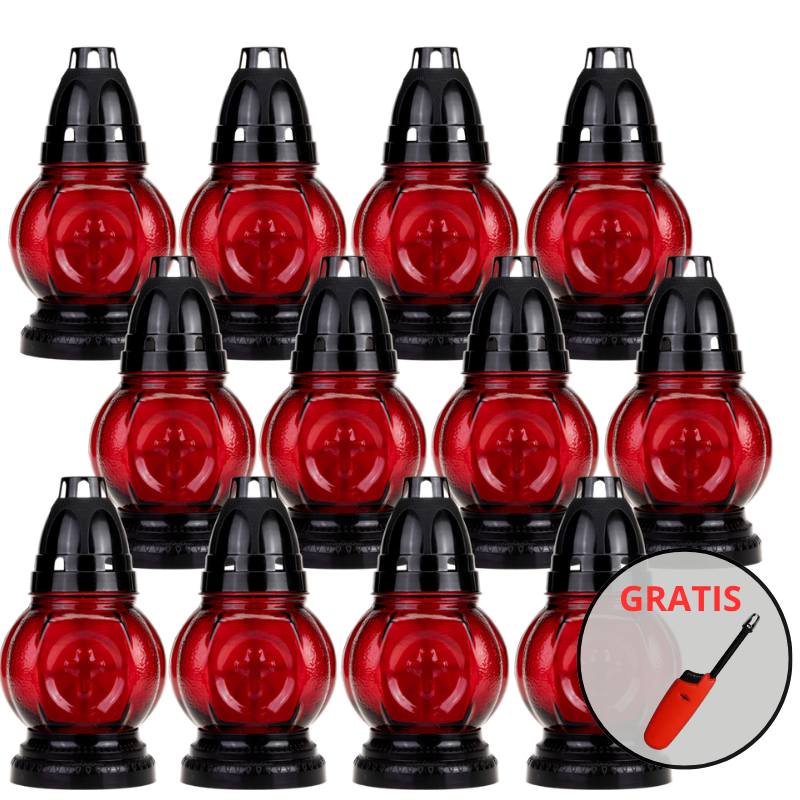 LUKS Znicz nagrobkowy 150KT 16cm - 12szt