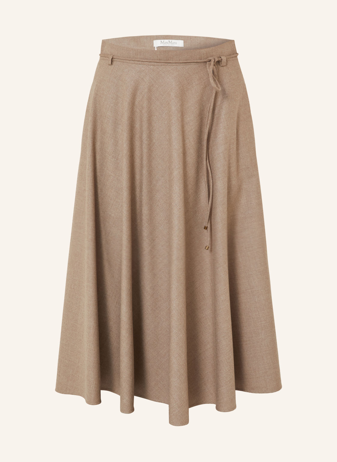 Max Mara Spódnica Califfo Z Kaszmiru beige