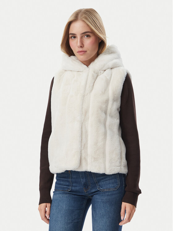 Guess Bezrękawnik W5BL99 WDCH0 Beżowy jasny Regular Fit