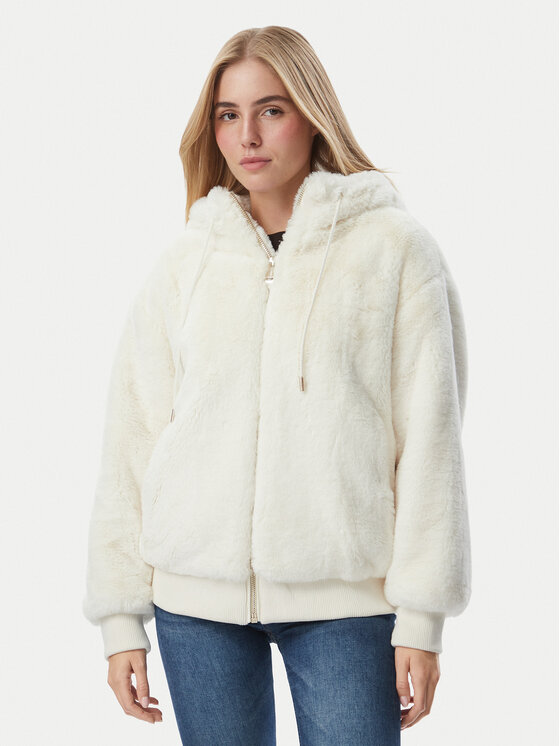 Guess Futro W6BL98 W5896 Kremowy Regular Fit