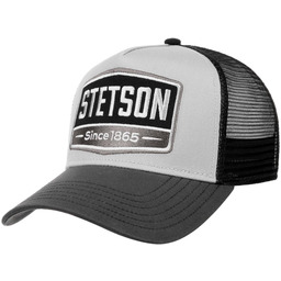 Czapka Highway Trucker by Stetson, szaro-czarny, One Size Big
