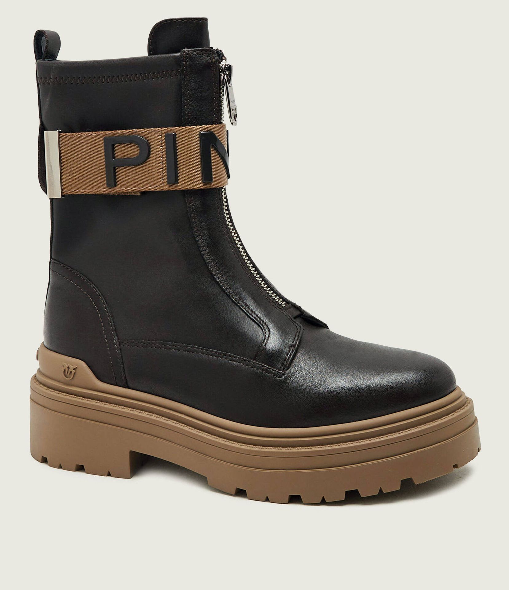 Pinko Skórzane botki Mia 13
