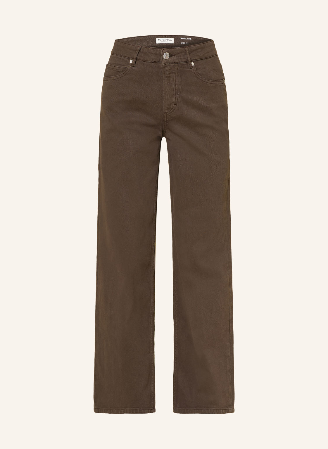 Marc O'polo Jeansy Wide Leg Linn braun