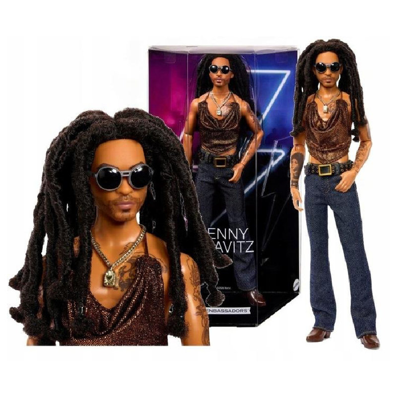 Lalka Barbie Kolekcjonerska Signature Music Series Lenny Kravitz 33 CM