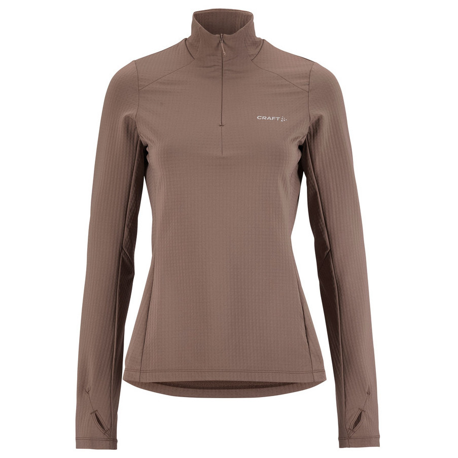 Bluza damska Craft Gain Thermal Midlayer 2 W Rozmiar: XS / Kolor: brązowy