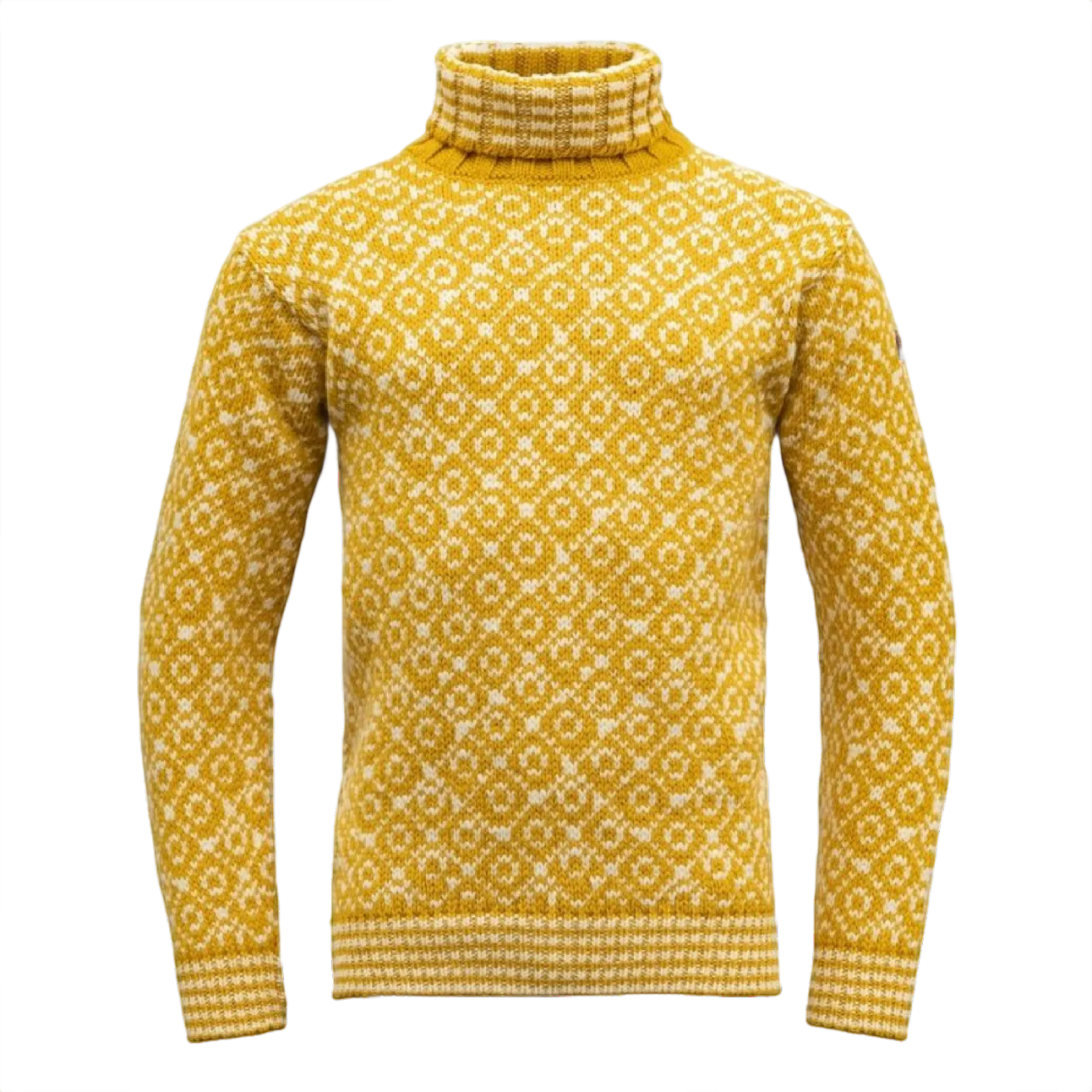 Golf Devold Svalbard Wool High Neck Rozmiar: L / Kolor: żółty