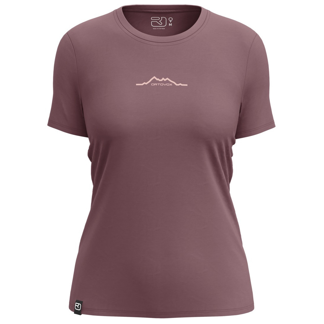 Koszulka damska Ortovox 150 Cool Mountain T-Shirt Rozmiar: M / Kolor: ciemnofioletowy/różówy