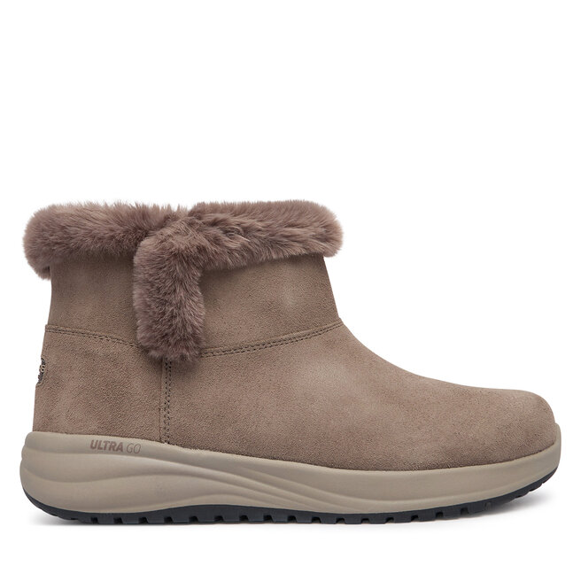 Śniegowce Skechers Waterproof Relaxed Fit: On-The-GO Stellar - Cozy Step 144745/DKTP Brązowy ciemny