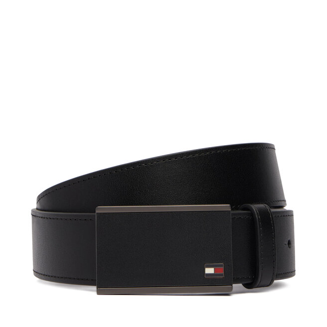 Pasek Tommy Hilfiger Business Plaque 3.5 AM0AM14775 Czarny