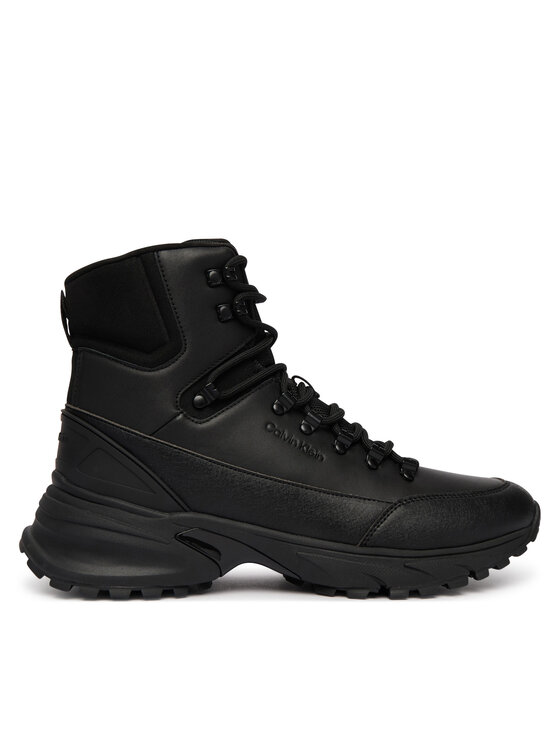 Calvin Klein Trapery Hike Runner Mid Laceup Lth HM0HM02323 Czarny