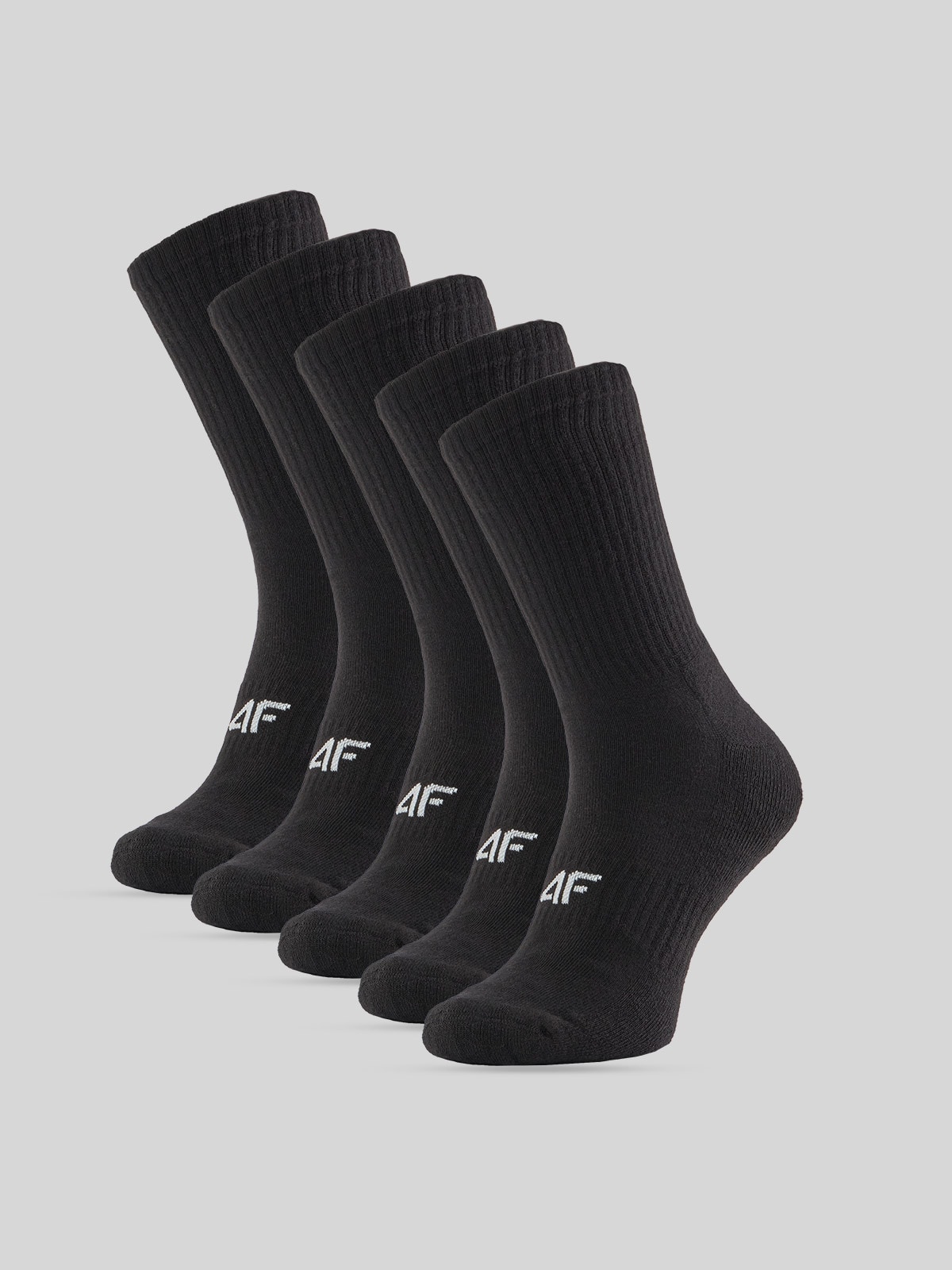 4F Skarpetki długie (5-pack) męskie - czarne 43-46
