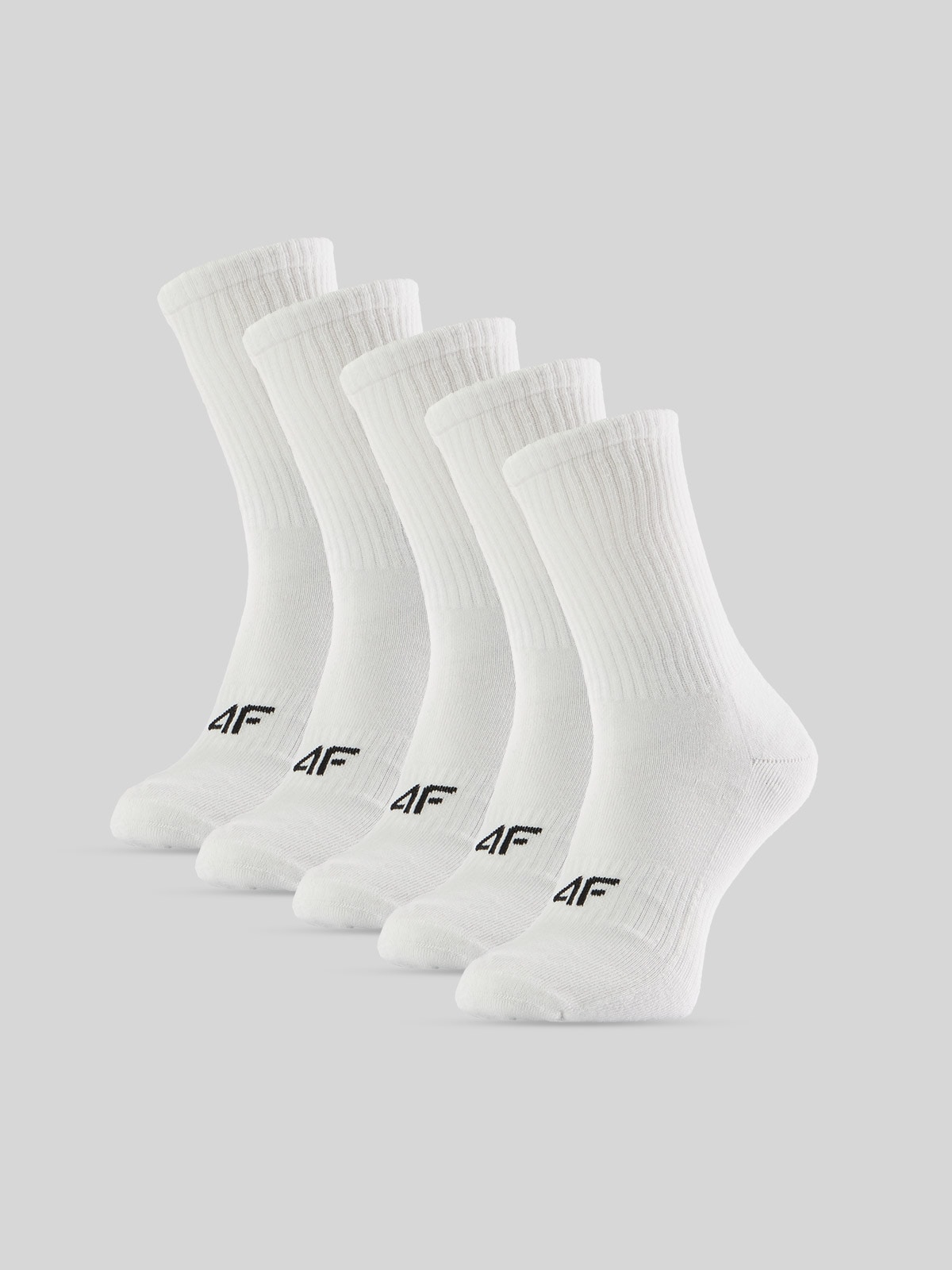 4F Skarpetki długie (5-pack) damskie - białe 39-42