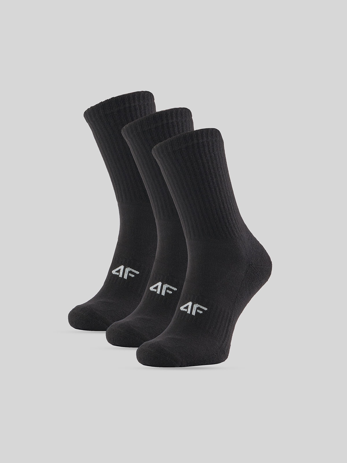 4F Skarpetki długie (3-pack) męskie - czarne 43-46