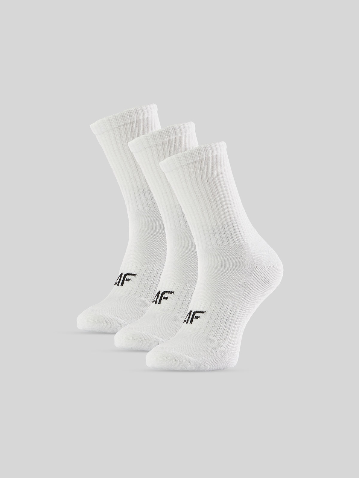 4F Skarpetki długie (3-pack) damskie - białe 39-42