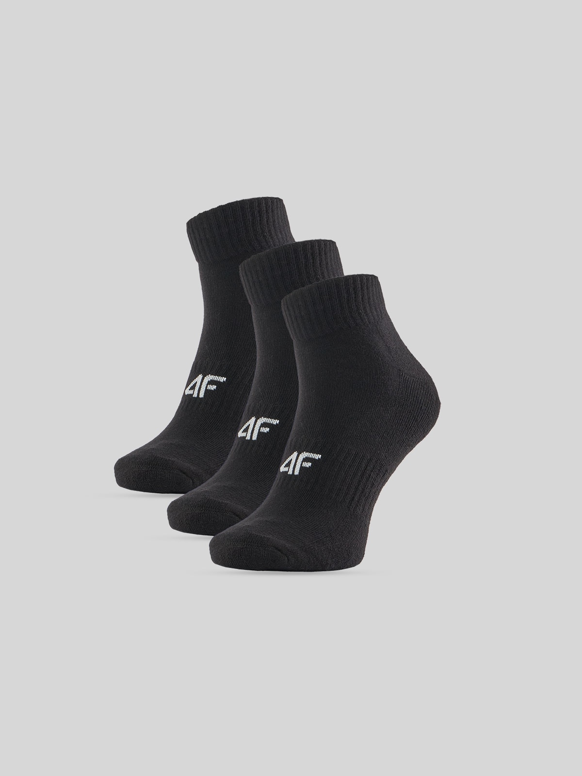 4F Skarpetki krótkie (3-pack) męskie - czarne 43-46