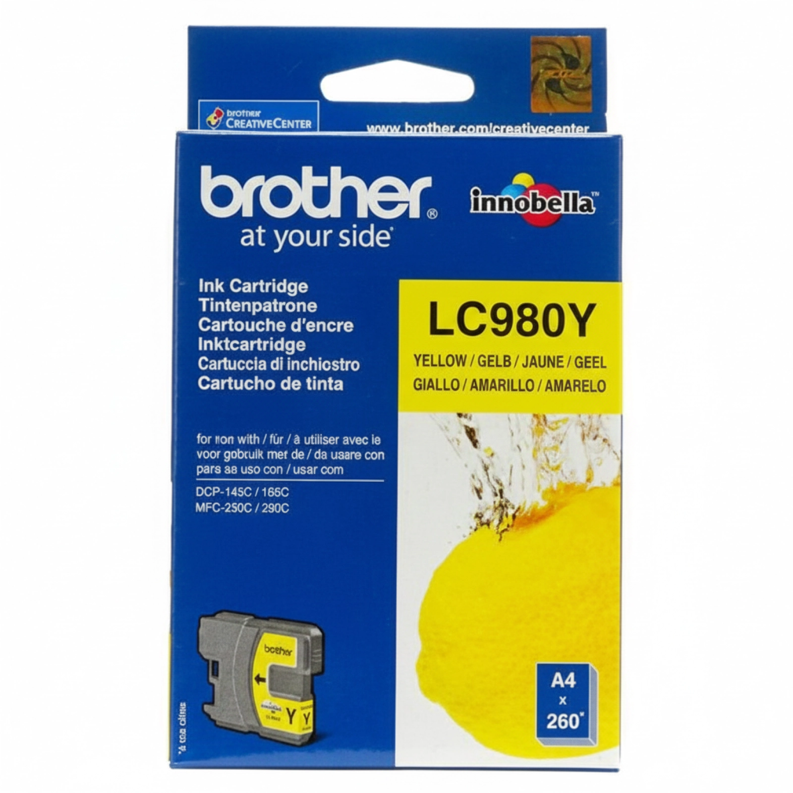 Tusz Oryginalny Brother LC-980 Y (LC980Y) (Żółty)