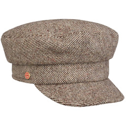 Czapka Żeglarska Kendy Classic Tweed by Mayser, beżowy, S (55-56 cm)