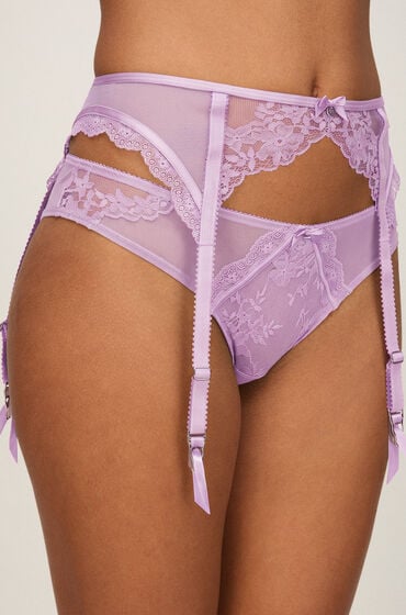 Hunkemöller Pas do pończoch Naomi Fioletowy