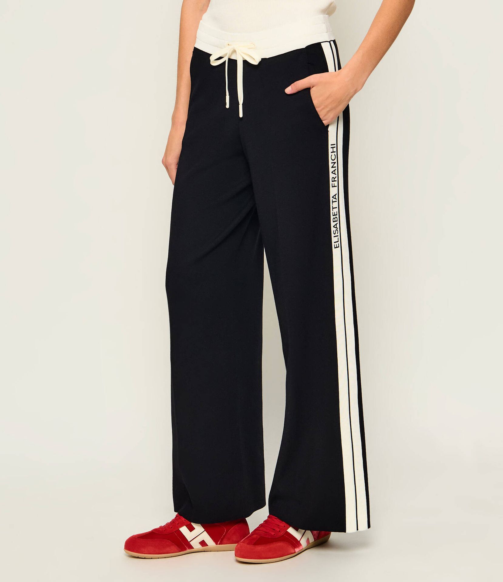 Elisabetta Franchi Spodnie dzianinowe Regular Fit