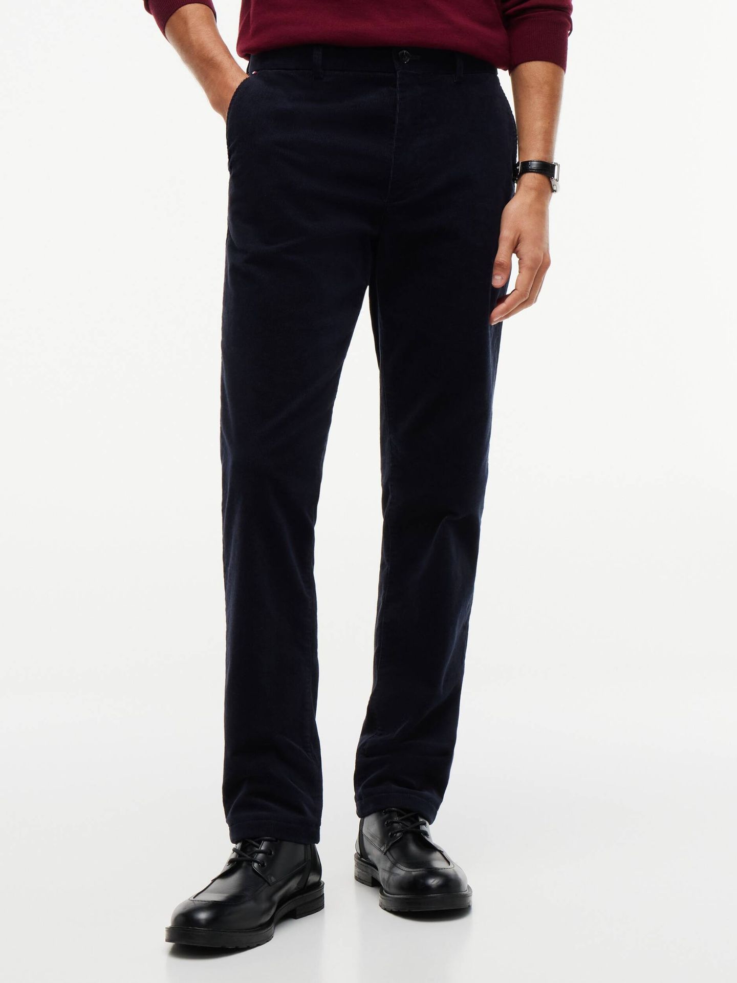 Tommy Hilfiger Spodnie chino Denton Slim Fit sztruks
