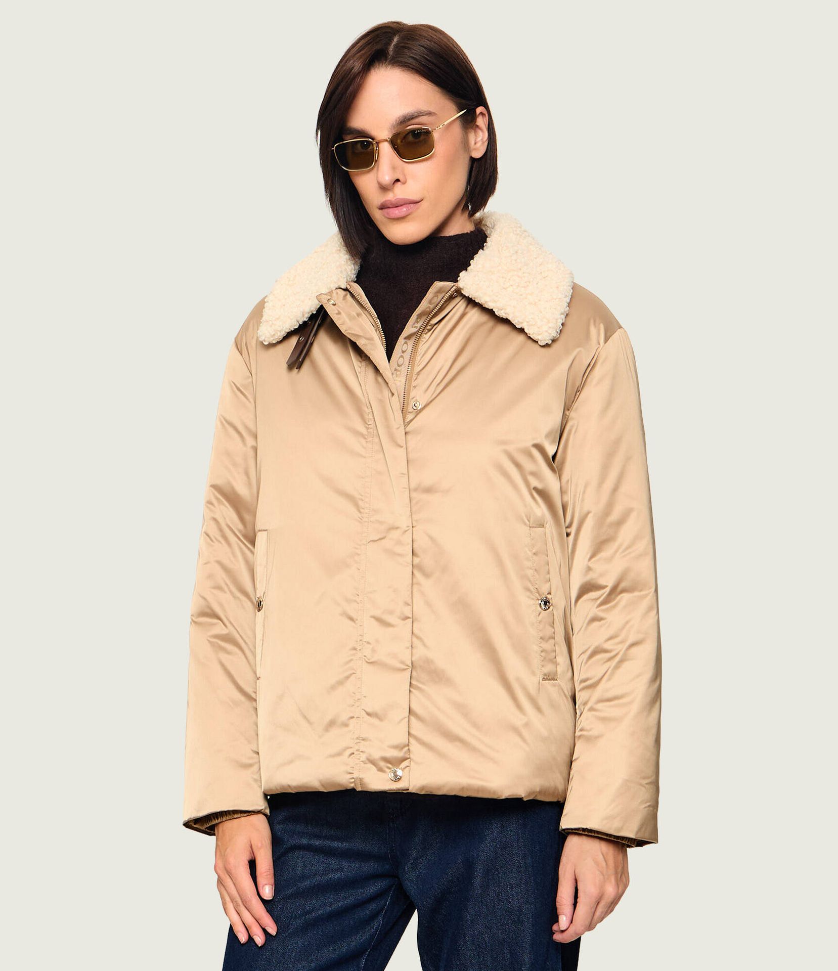 Joop! Kurtka Orietta Loose fit shearling