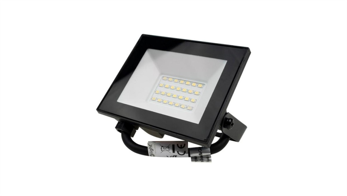 ECO LIGHT Naświetlacz projektor LED NL-3 20W 1800lm 4000K czarny IP65 EC61462